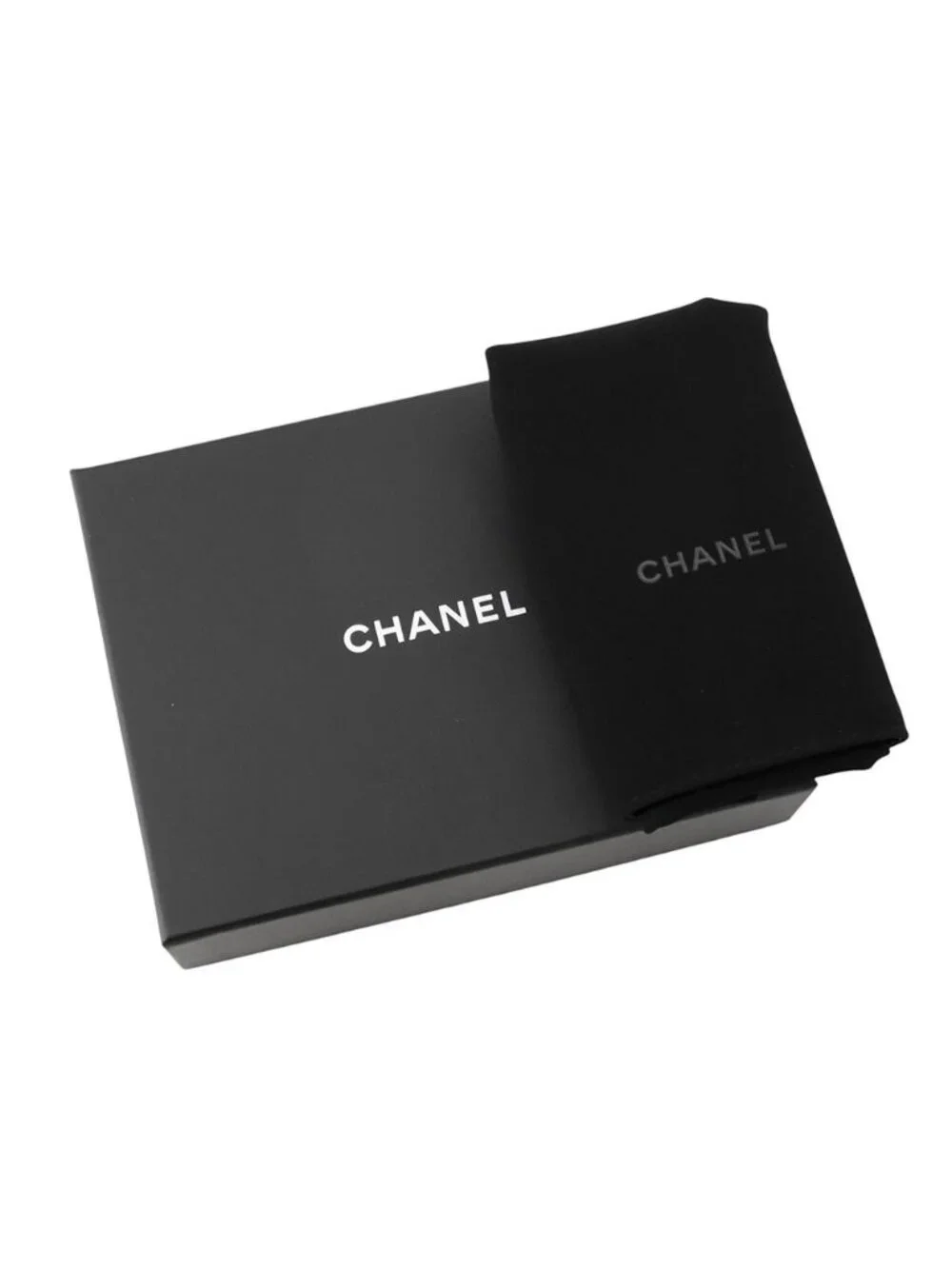 Chanel Bifold Wallet CC Logo Small Flap Caviar Leather